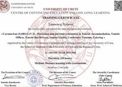 Training Certificate for Covid 19